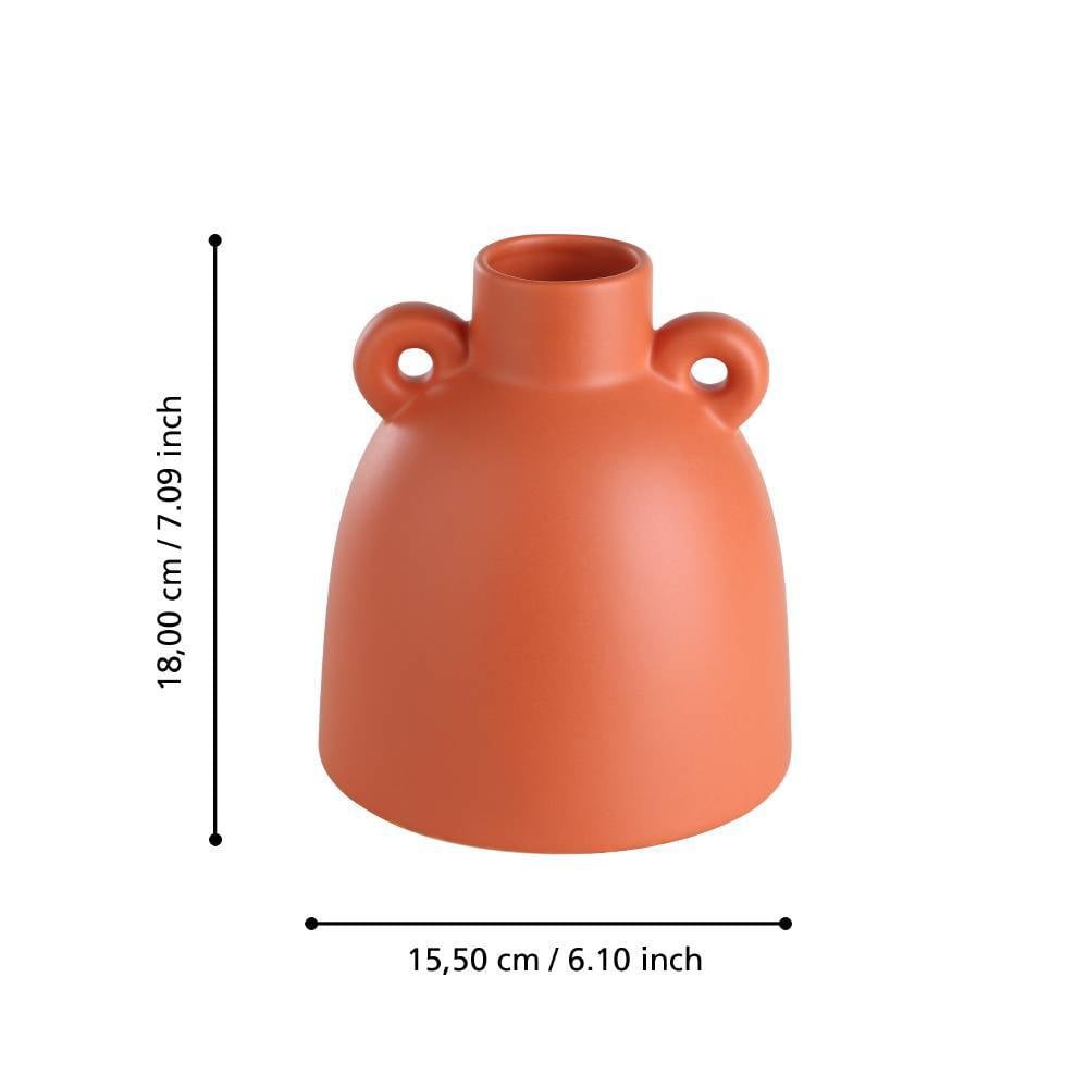 Eglo 421247 "ANJABE" 18 Cm Yüksekliğinde Pişmiş Toprak Seramik Vazo