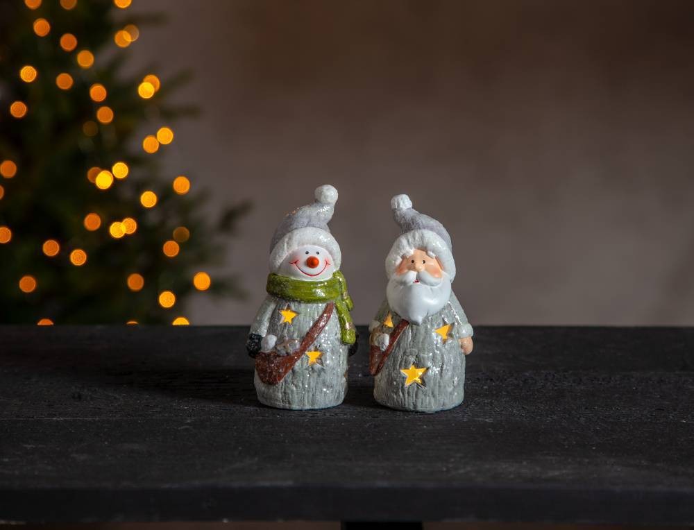 Eglo 411206 "FRIENDS" Seramik Ledli Dekoratif Aydınlatma 2'Li 14Cm Yüksekliğinde