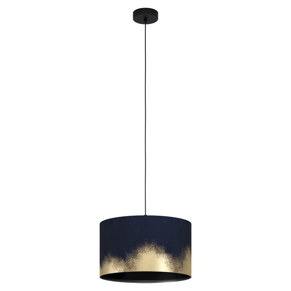 Eglo 39973 "CASUARITA" 38 Cm Çapında Çelik Siyah Sarkıt Avize