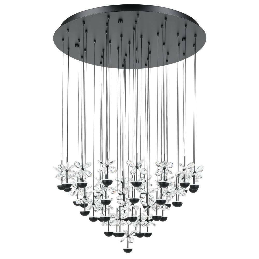 Eglo 390305 "PIANOPOLI 2" 78 Cm Çapında Çelik Siyah Sarkıt Avize