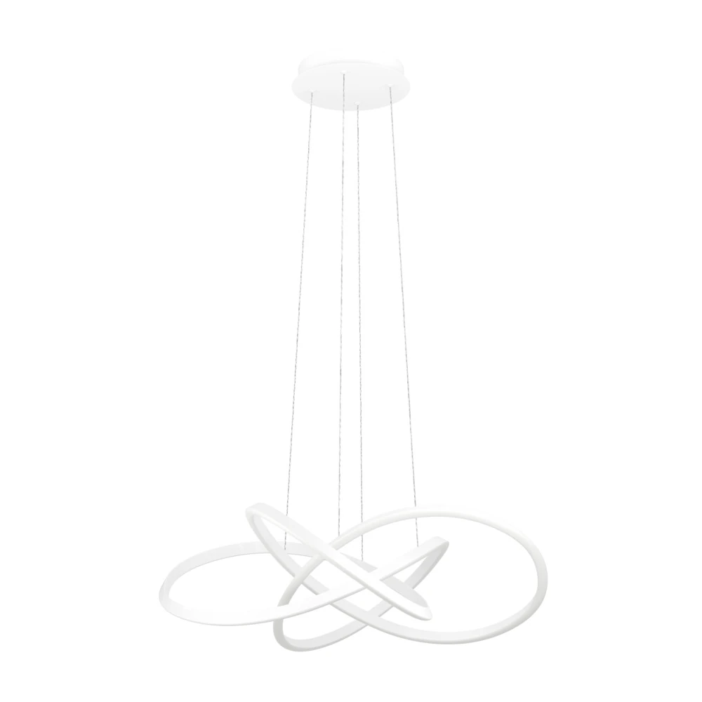 Eglo 390527 "RIAZA" 180 Cm Yüksekliğinde 90 Cm Çapında Alüminyum, Çelik Sarkıt Avize