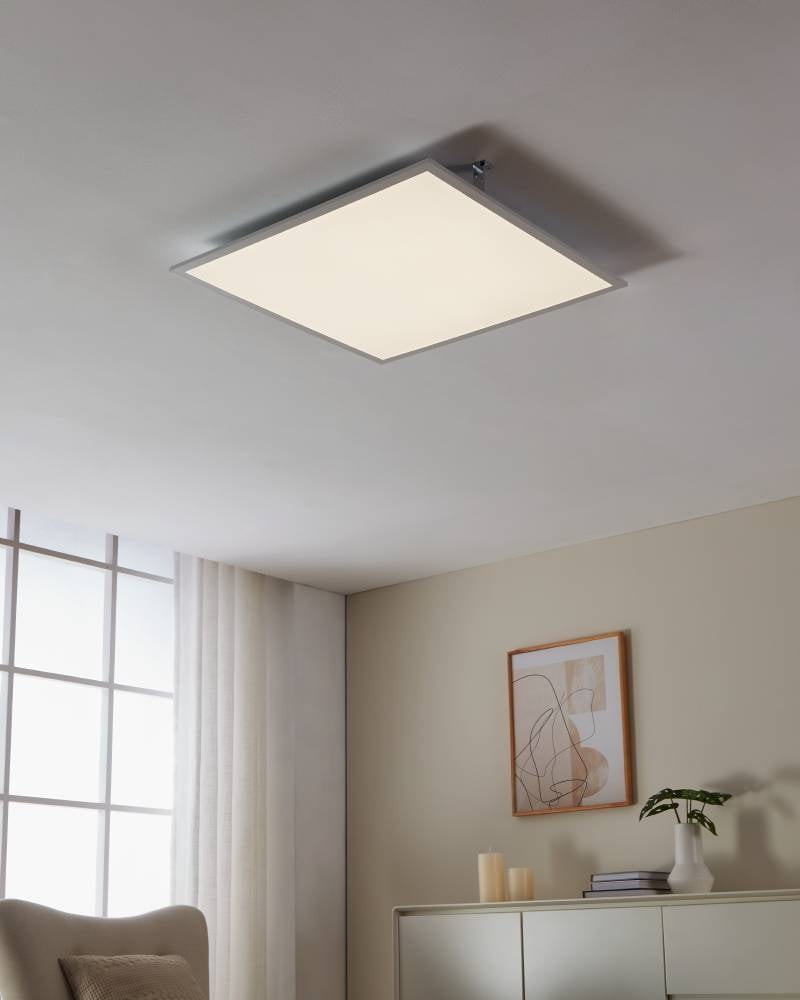 Eglo 900937 "RABASSA" 59,5 Cm Uzunluğunda 59,5 Cm Genişliğinde Alüminyum Beyaz Led Panel
