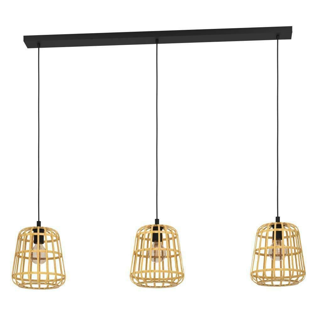 Eglo 390153 "MONTEZUELO" 150 Cm Yüksekliğinde Çelik Siyah Sarkıt Avize