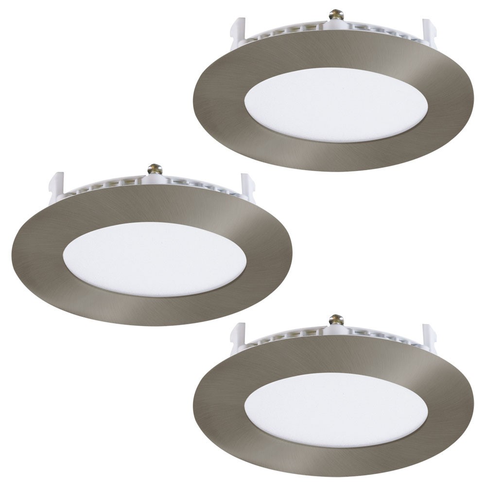 EGLO 75425 İç Mekan " FUEVA 3 "  Mat nikel Dökme metal Gömme   Aydınlatma.    Çap: 8,5 cm Delik çapı: 7,4 cm LED Duy: 3X2,7W Ampul dahildir. IP20 3000K 900
