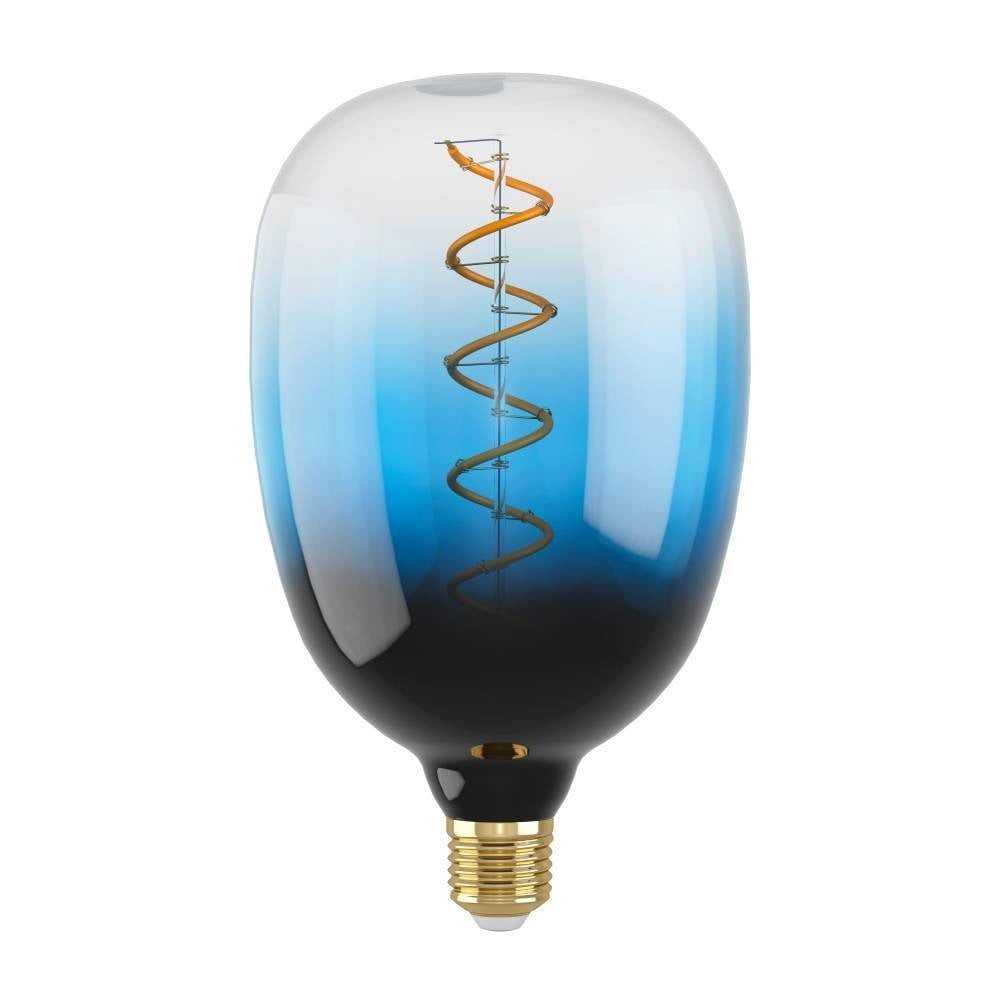 Eglo 110224 E27-Led-T120 Ampul 1X4W Siyah-Mavi-Şeffaf 2000K Dim Edilebilir
