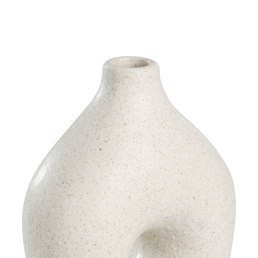 Eglo 421521 "IWATE" 18 Cm Yüksekliğinde Bej Seramik Vazo