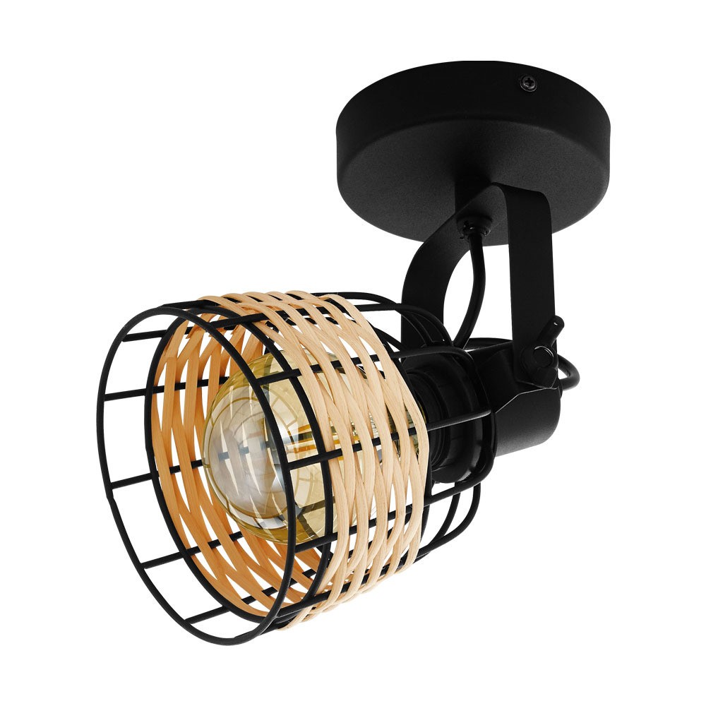 Eglo 43324 "ANWICK 1" 1X40W Çelik Siyah Sıva Üstü Spot
