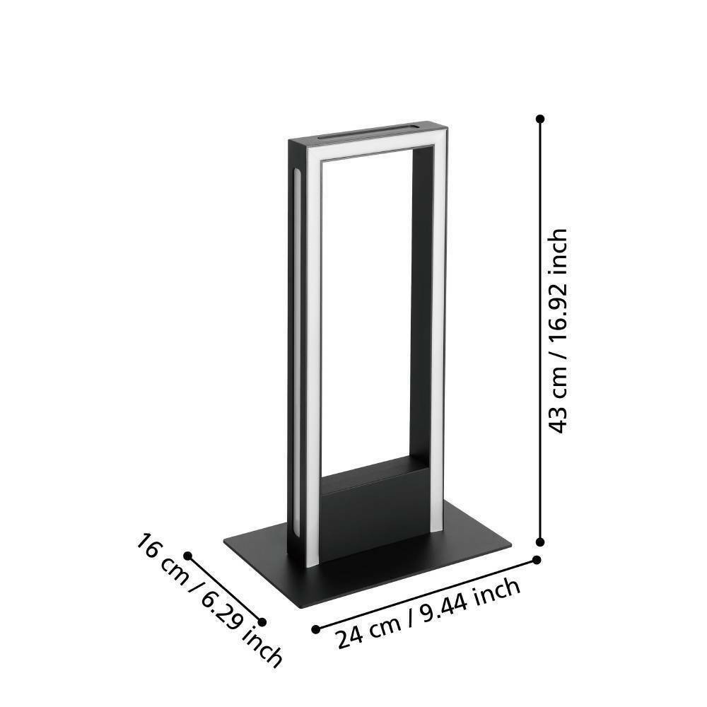 Eglo 99682 "SALVILANAS-Z" 42,5 Cm Yüksekliğinde Alüminyum, Çelik Masa Lambası