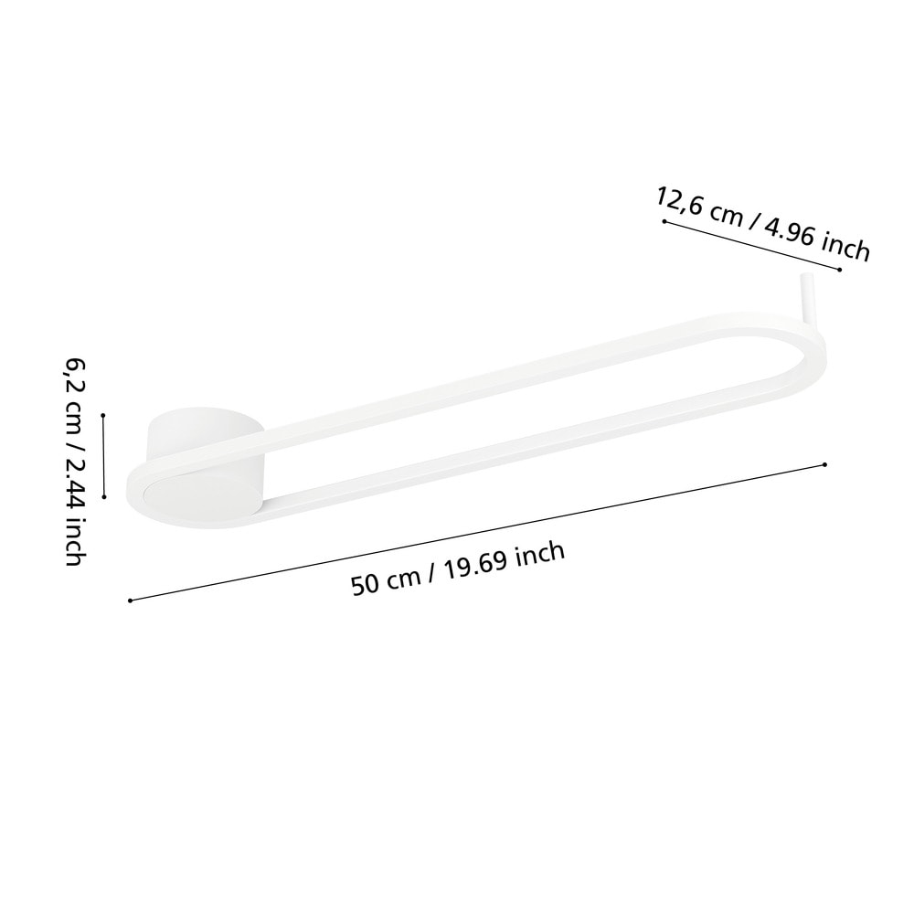 Eglo 902152 "COLLECORVINO" 50 Cm Uzunluğunda Beyaz Alüminyum Çelik Tavan Armatürü