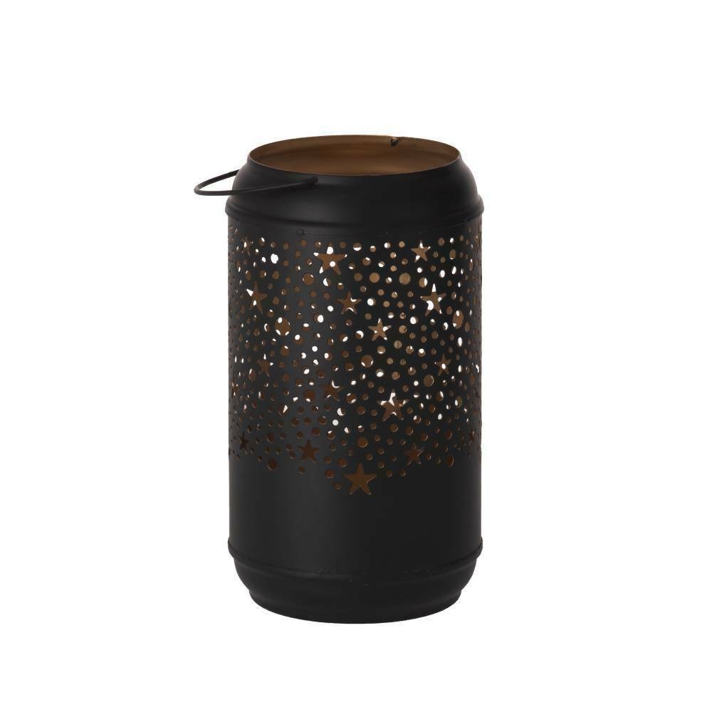 Eglo 422058 "LUGAIT" 18 Cm Yüksekliğinde Siyah Gold Metal Dekoratif Mumluk
