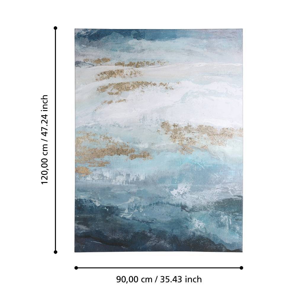 Eglo 423152 "ALAMINOS" 120 Cm Yüksekliğinde 90 Cm Uzunluğunda Dekoratif Duvar Tablo Resim