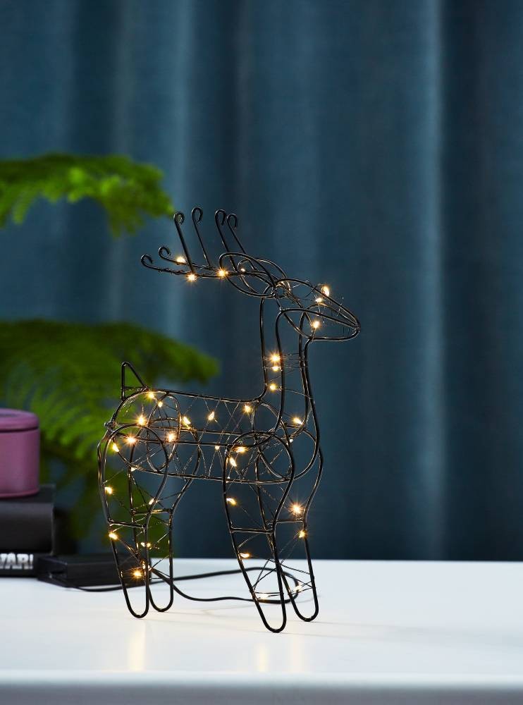 Eglo 411042 "INDY" Siyah Geyik 40 Ledli 29,5Cm Yüksekliğinde 19,5Cm Uzunluğunda