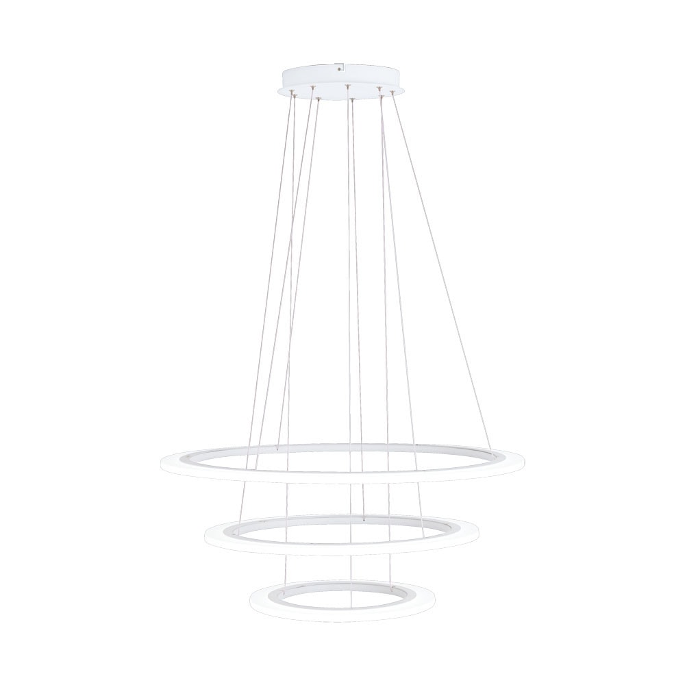 Eglo 39274 "PENAFORTE" 79 Cm Çapında Alüminyum Beyaz Sarkıt Avize