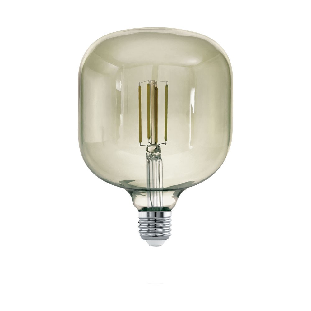Eglo 12597 E27-Led-T125 Ampul 1X4W Siyah-Şeffaf 3000K 380 Lümen Dim Edilebilir
