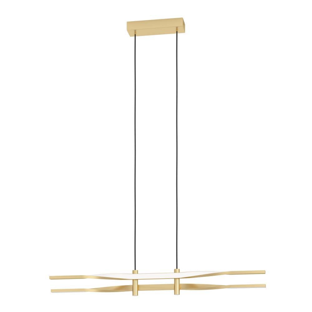 Eglo 901226 "COLMEAL" 120 Cm Yüksekliğinde Çelik, Alüminyum Fırçalanmış Pirinç Sarkıt Avize