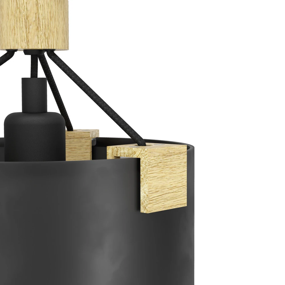 Eglo 39946 "POTOSI" 65 Cm Yüksekliğinde Siyah Çelik Masa Lambası