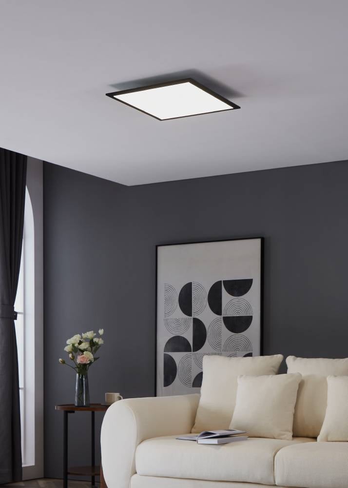 Eglo 900818 "SALOBRENA 1" 45 Cm Uzunluğunda 45 Cm Genişliğinde Alüminyum Siyah Led Panel