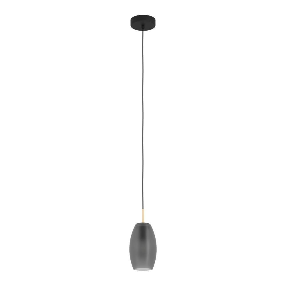Eglo 900507 "BATISTA" 110 Cm Yüksekliğinde Çelik Siyah, Fırçalanmış Pirinç Sarkıt Avize