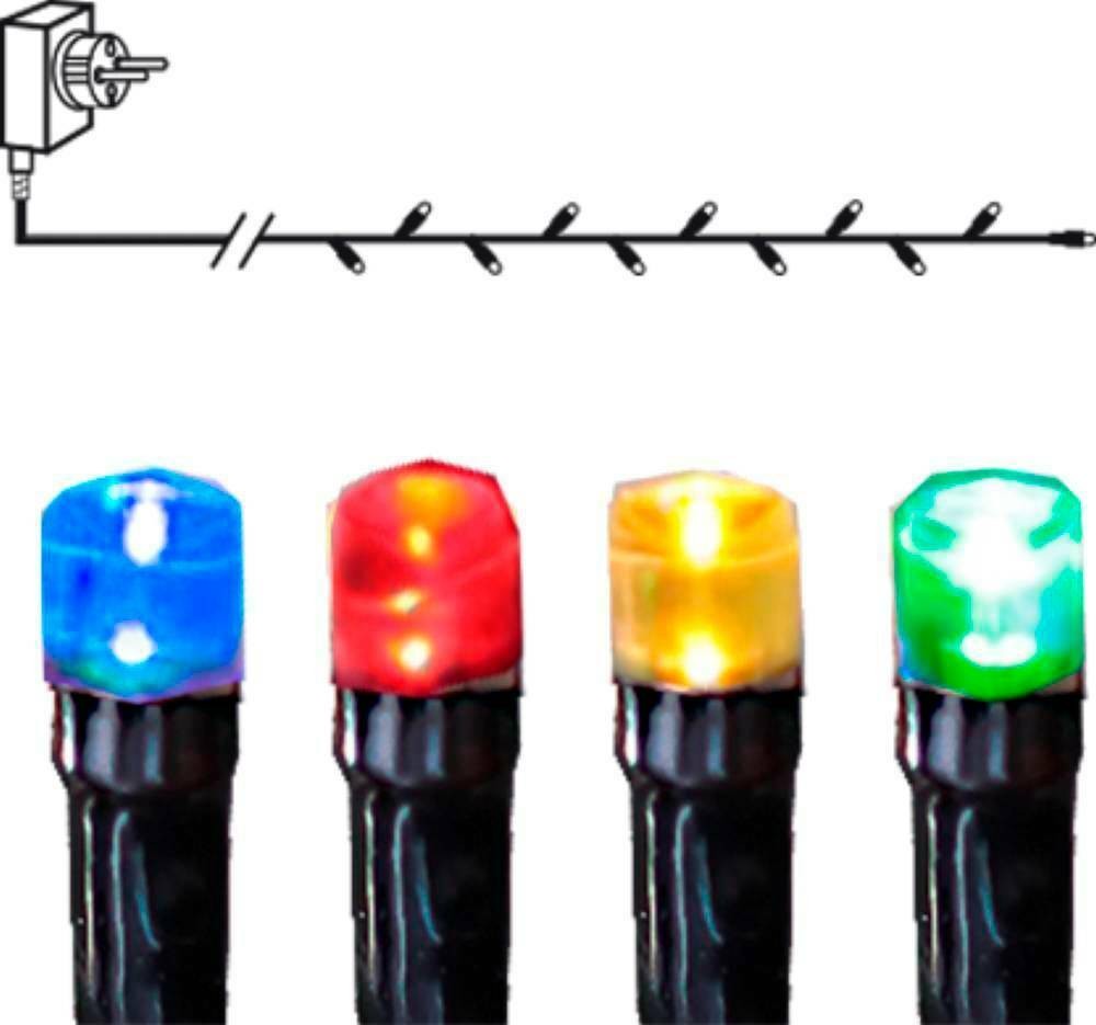 Eglo 410711 "SERIE LED" 80 Ledli Dekoratif Aydınlatma Siyah Plastik Renkli Işık 800Cm Uzunluğunda