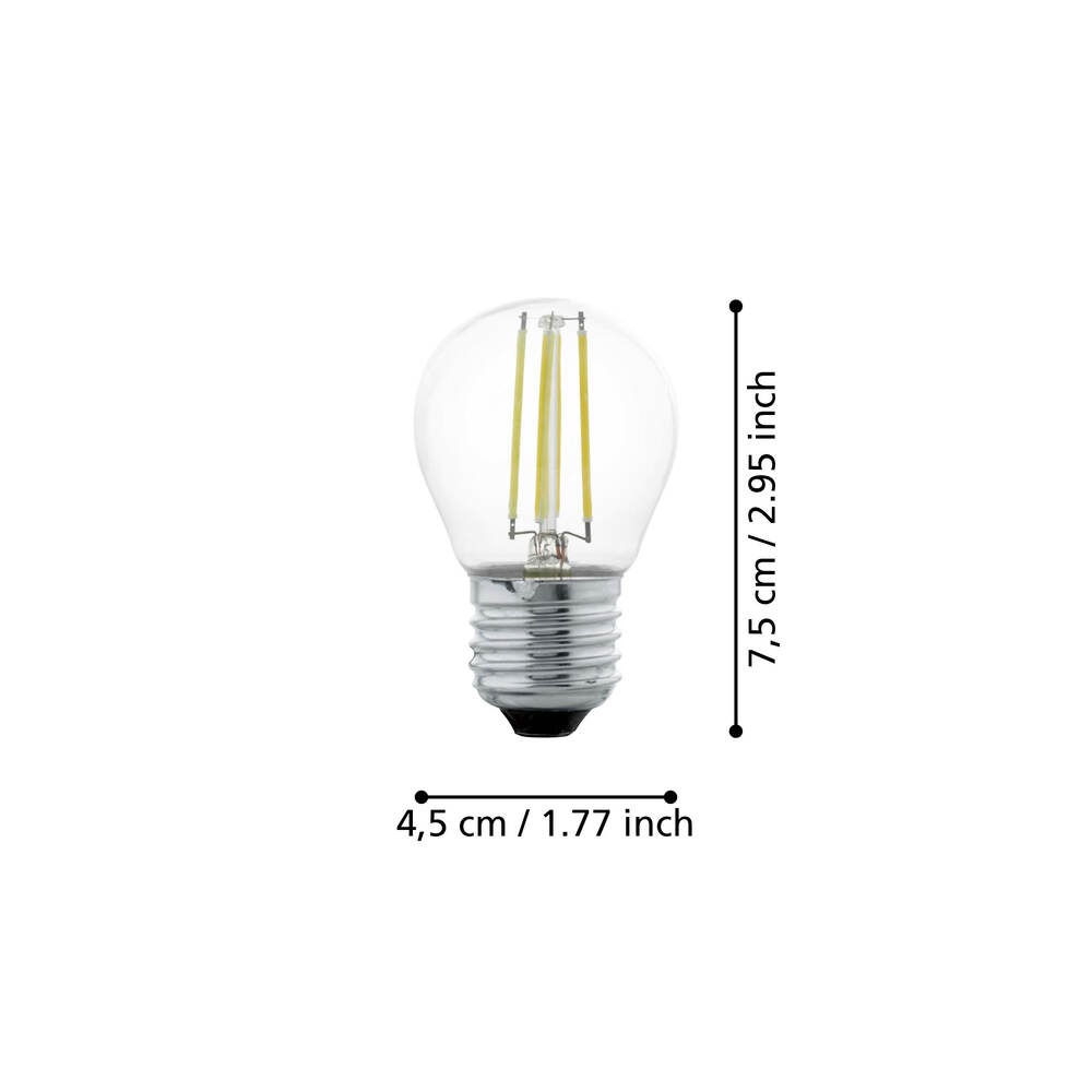 Eglo 110007 E27-Led-G45 Ampul 1X4W 2700K 470 Lümen