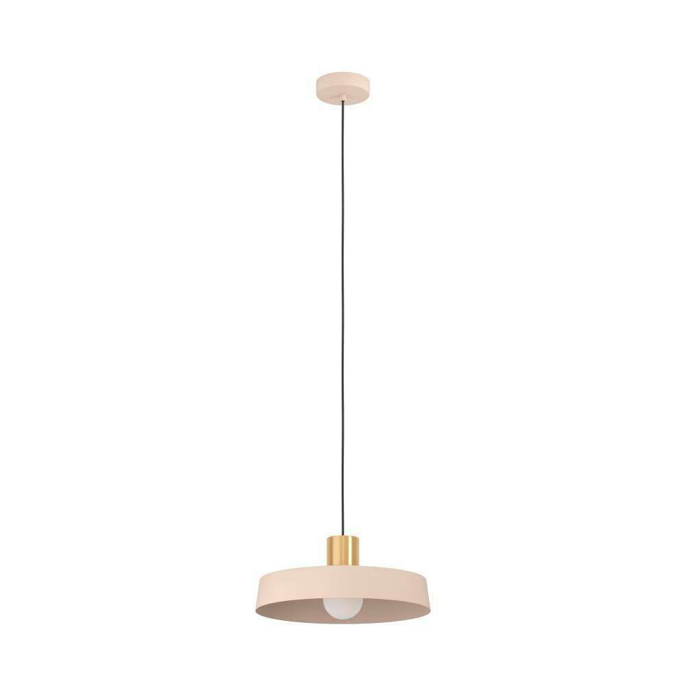 Eglo 900429 "VALDIOLA" 110 Cm Yüksekliğinde Çelik Kum Rengi, Fırçalanmış Pirinç Sarkıt Avize