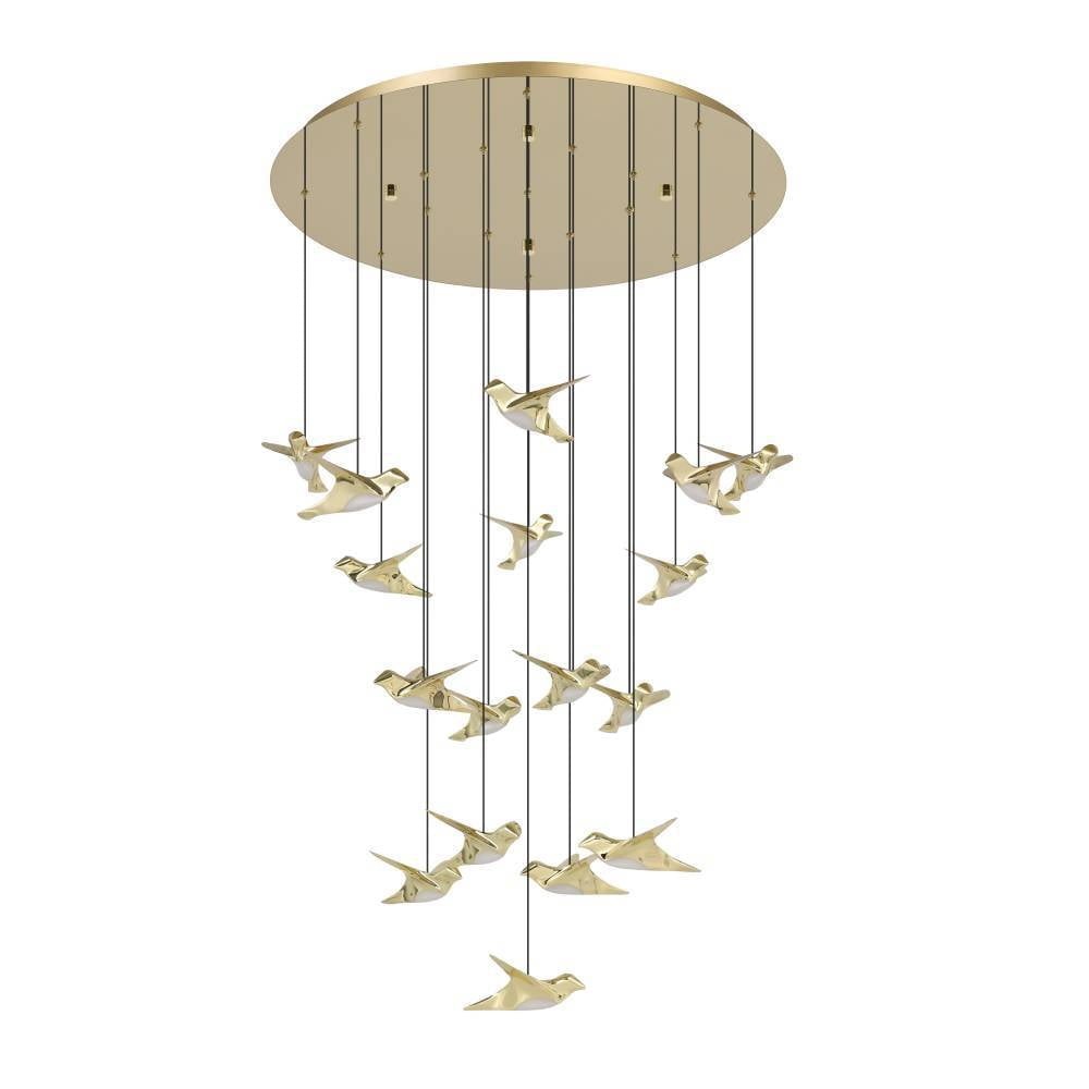 Eglo 390398 "PARATEBUENO 2" 78 Cm Çapında Çelik Pirinç Sarkıt Avize