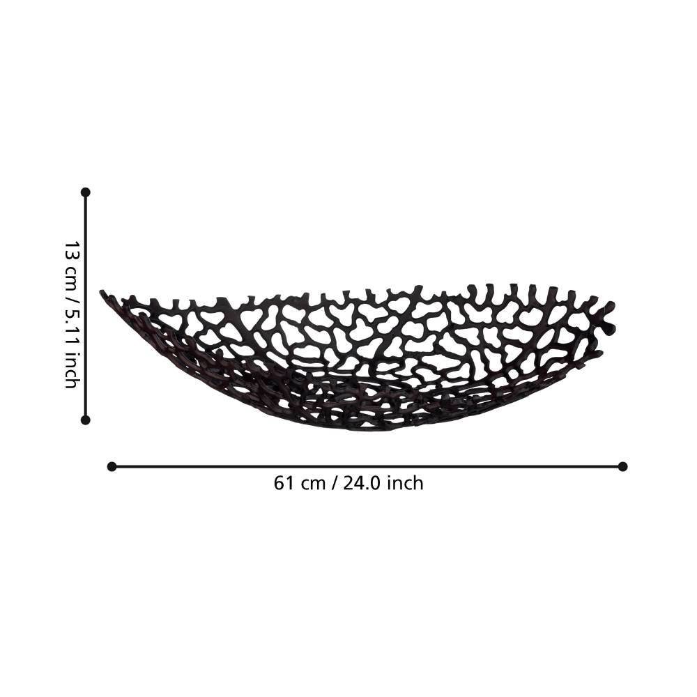 Eglo 429676 "KIMITSU" 61X25,5 Cm Ölçülerinde Dekoratif Kahverengi Kase