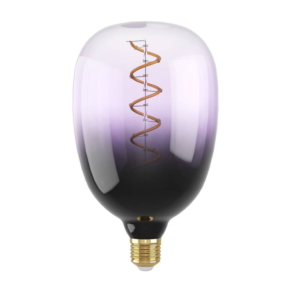 Eglo 110226 E27-Led-T120 Ampul 1X4W Siyah-Mor-Şeffaf 1800K Dim Edilebilir
