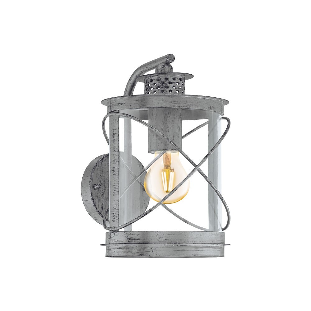 Eglo 94866 "HILBURN 1" Galvanize Çelik Dış Mekan Bahçe Aydınlatması Aplik Ip44