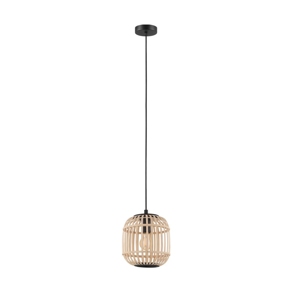 Eglo 43231 "BORDESLEY" 21 Cm Çapında Çelik Siyah Sarkıt Avize