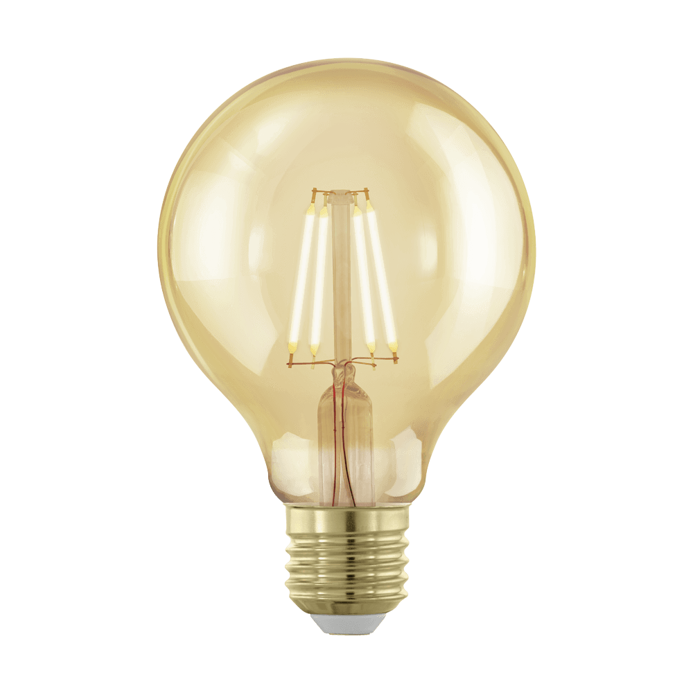 Eglo 110063 E27-Led-G80 Ampul 1X4W Amber 1700K 300 Lümen Dim Edilebilir