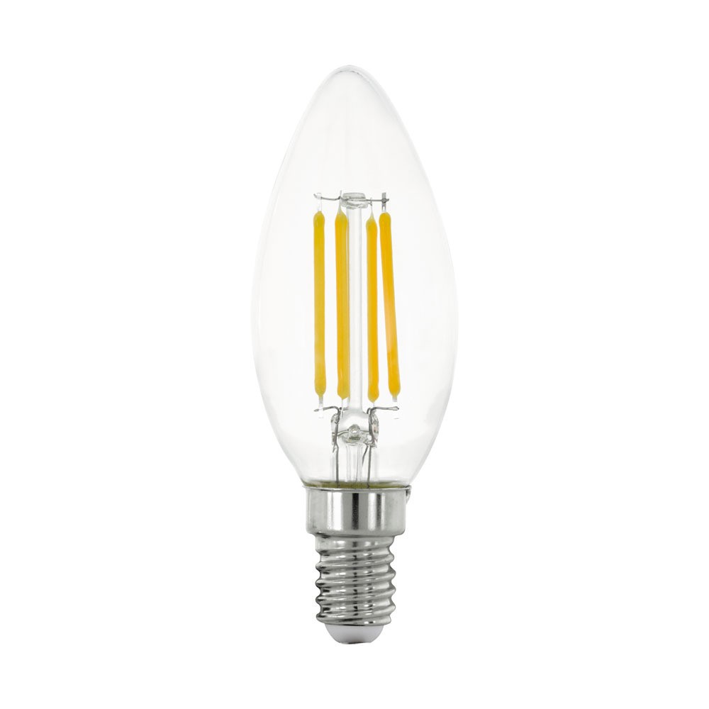 Eglo 11759 E14-Led-C35 Ampul 1X4W Şeffaf 2700K 470 Lümen