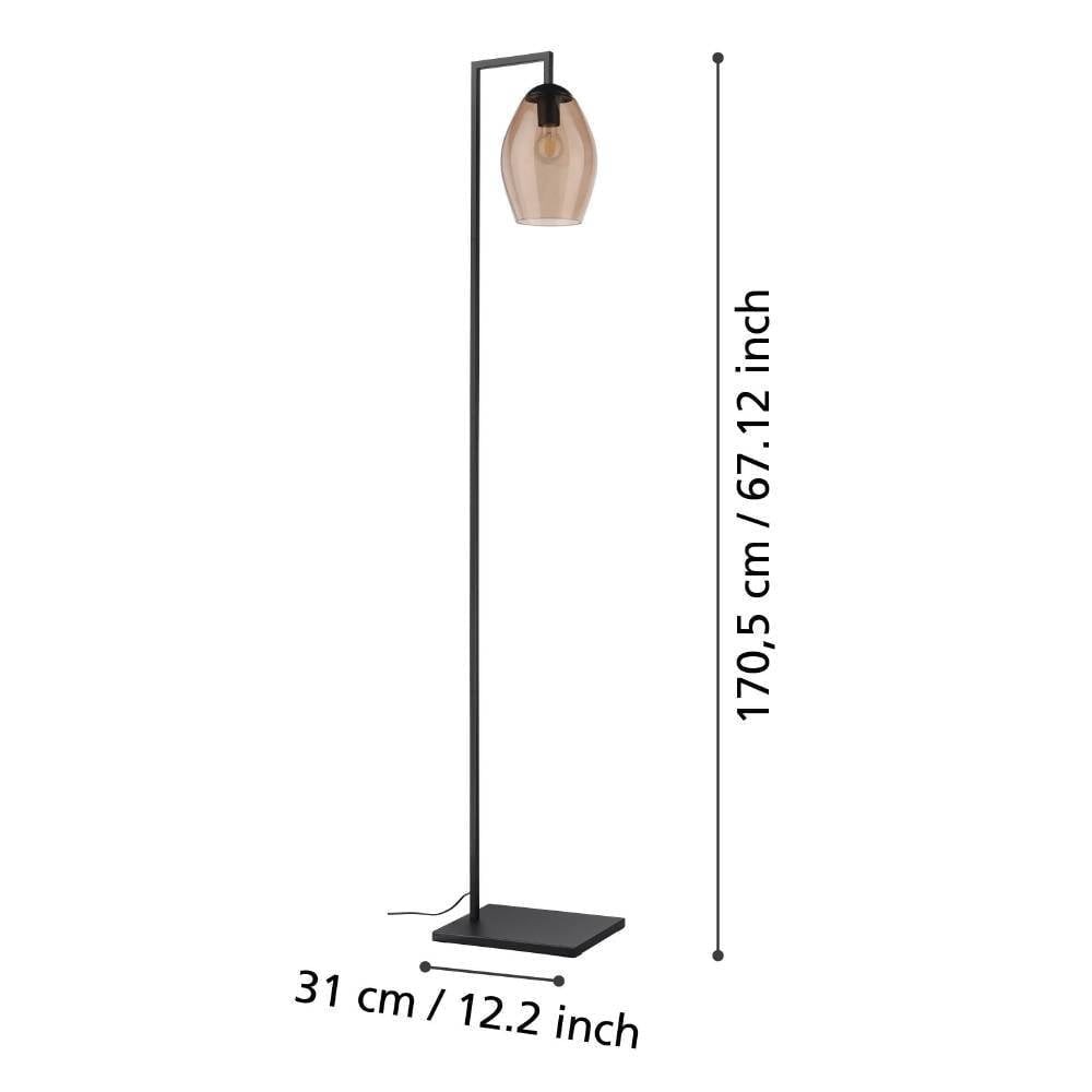 Eglo 390255 "ESTANYS 1" 171,5 Cm Yüksekliğinde Çelik Köşe Lambası Lambader