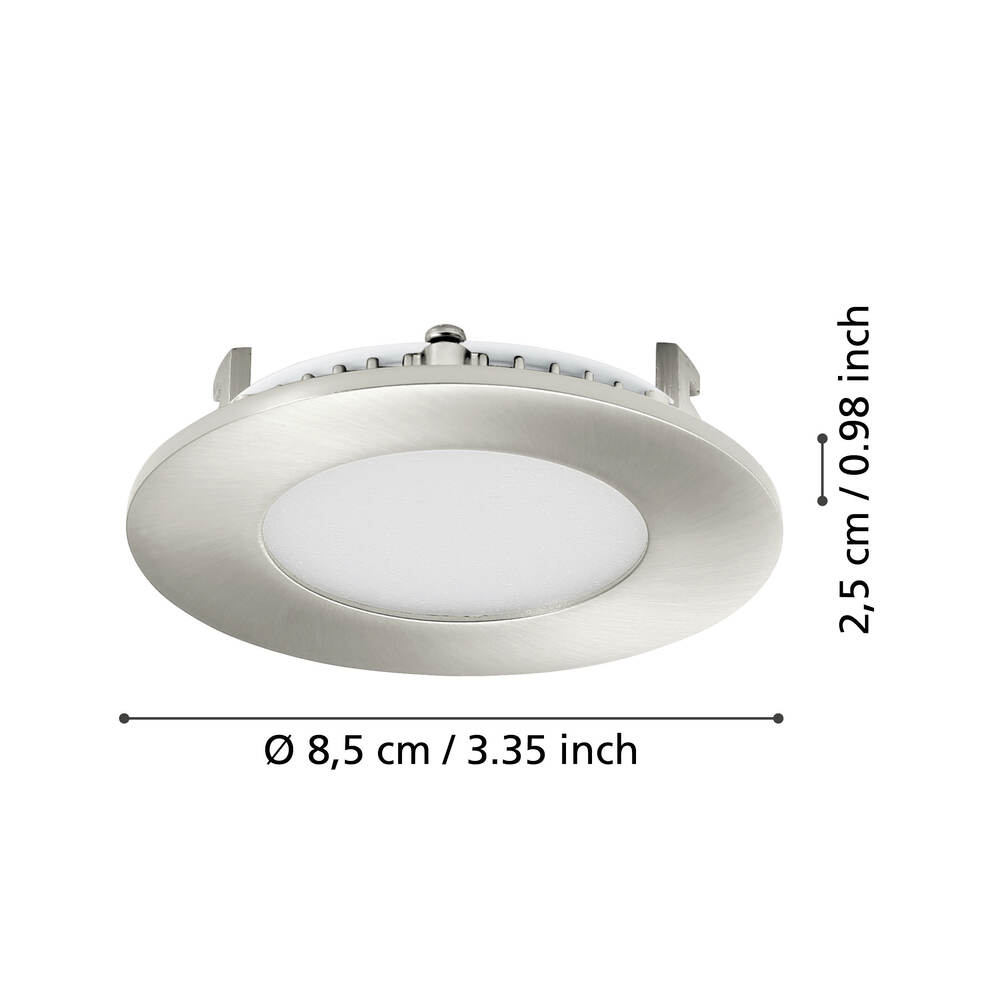 Eglo 34013 "FUEVA 3" 8.5 Cm Çapında Metal Döküm Sıva Altı Gömme Spot