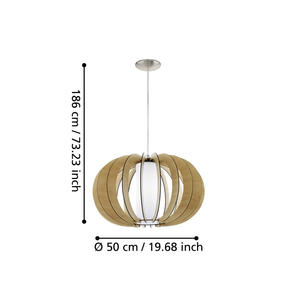 Eglo 95599 "STELLATO 1" 150 Cm Yyüksekliğinde 50 Cm Çapında Çelik Sarkıt Avize