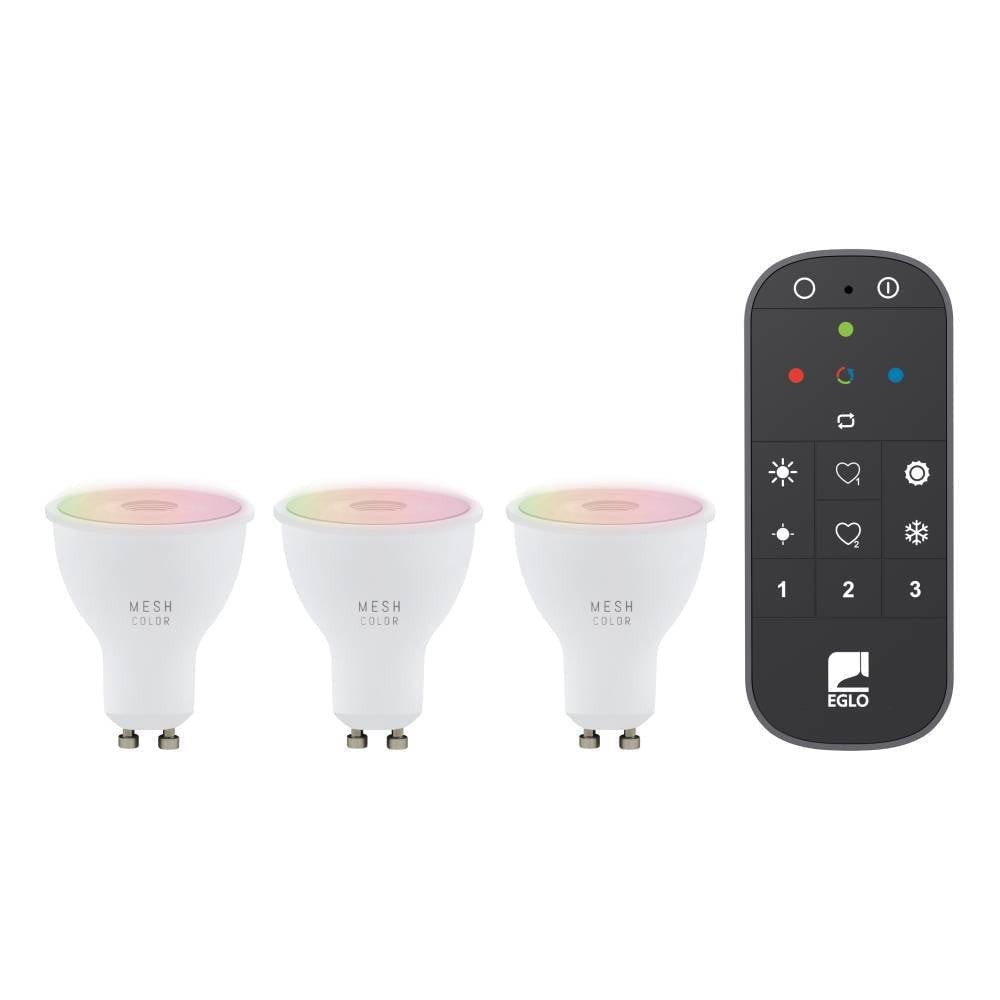 Eglo 110309 GU10-Led Ampul 3X4,5W Opal 2700-6500K 345 Lümen 3’Lü Paket RGB