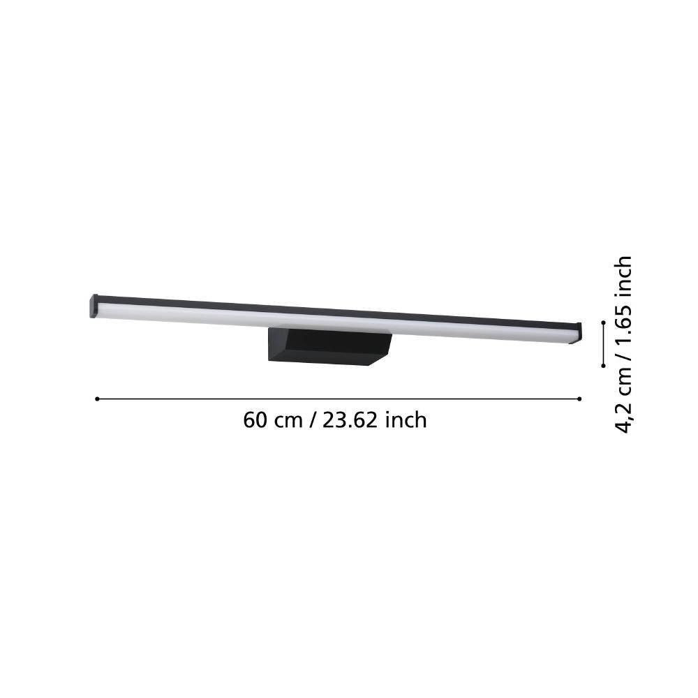 Eglo 901287 "REGELLO-Z" Plastik, Alüminyum Siyah Ayna Ve Tablo Üzeri Aydınlatması Ip44 RGB