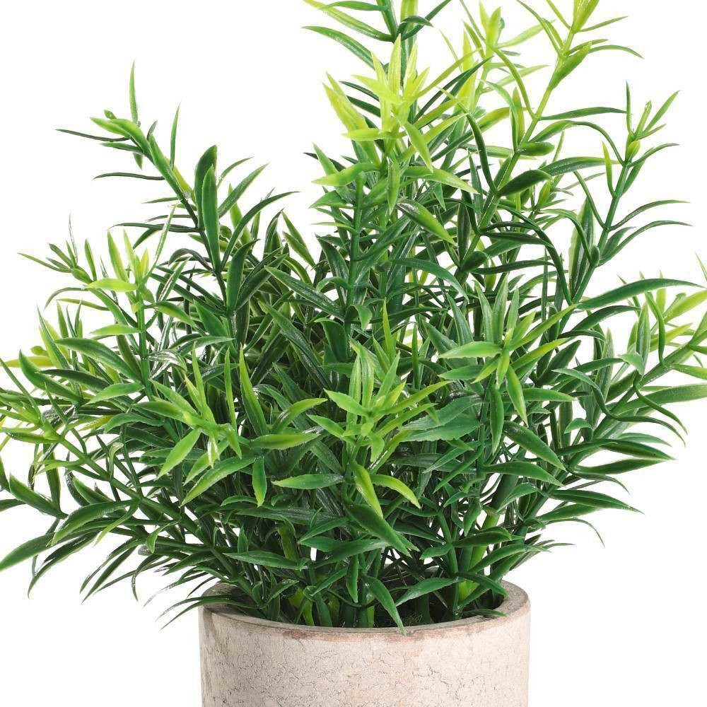 Eglo 428029 "CHITOSE" 22 Cm Yüksekliğinde Plastik Kahveengi, Yeşil Saksıda Yapay Çiçek