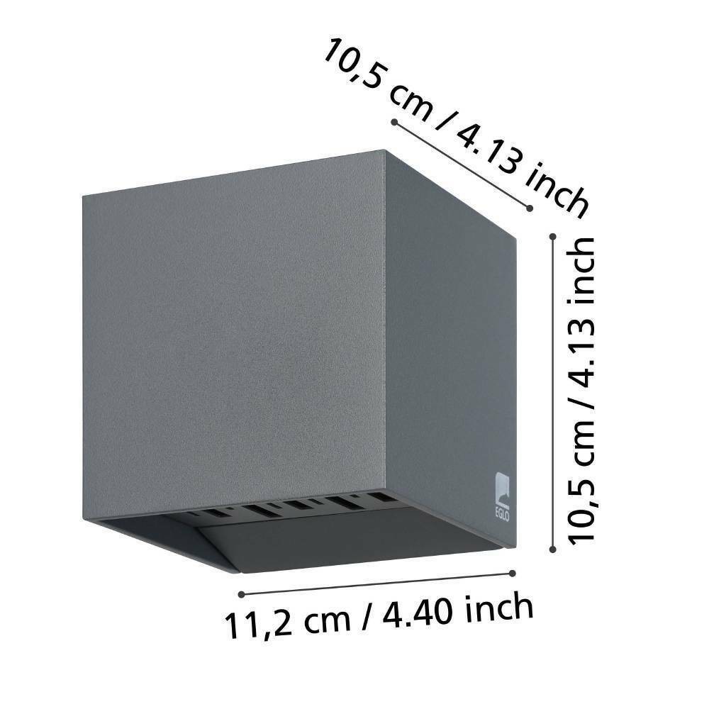Eglo 900445 "CALPINO 2" Alüminyum Döküm Dış Mekan Bahçe Aydınlatması Aplik Ip54
