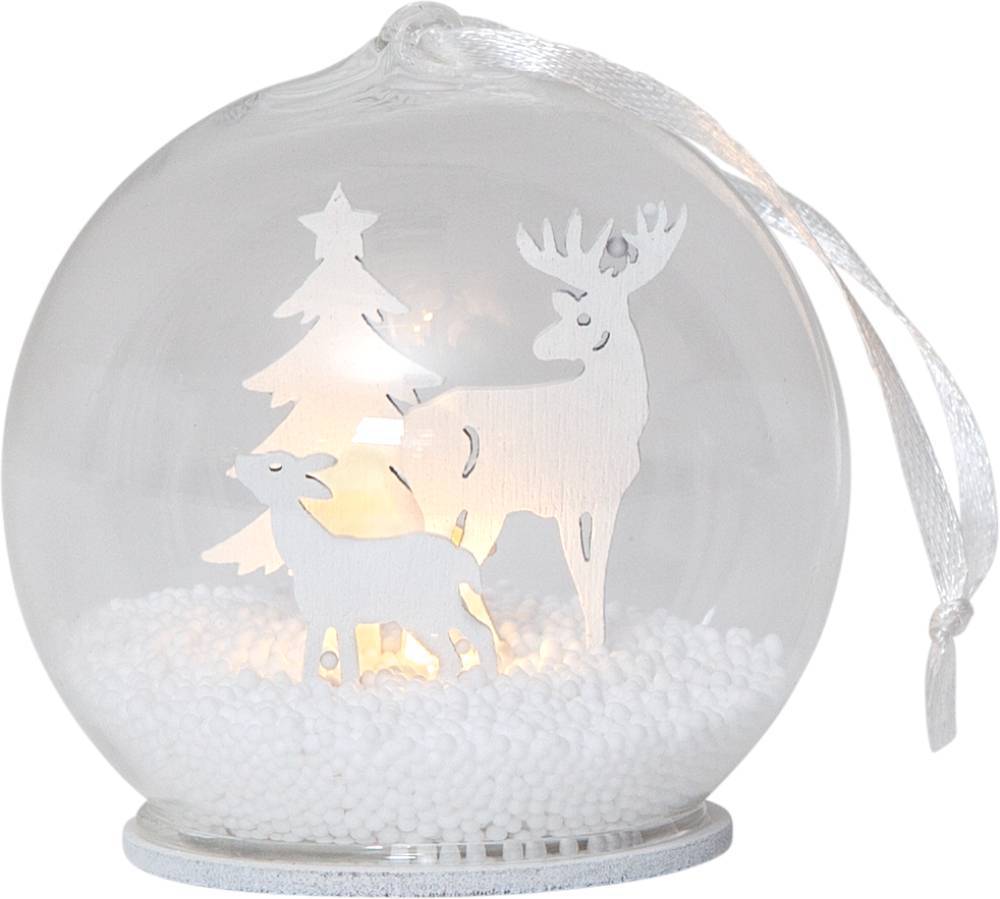 Eglo 270-88 "FAUNA" Ledli Kar Küresi Beyaz 8Cm Çapında