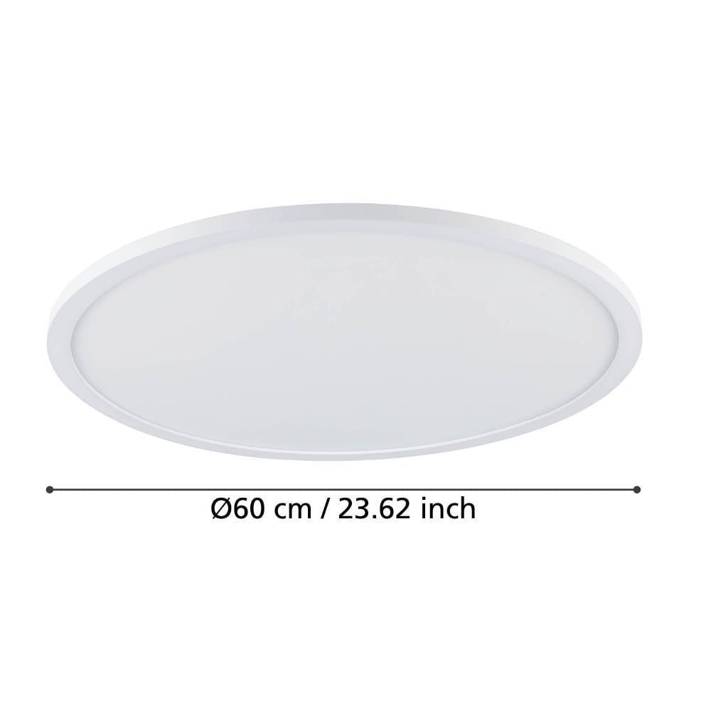 Eglo 900759 "SARSINA-Z" 60 Cm Çapında Alüminyum, Çelik Beyaz Led Panel