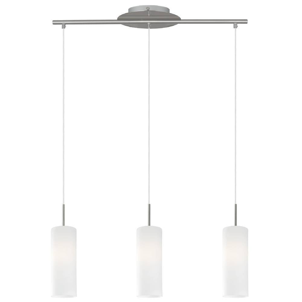 Eglo 75252 "ELLUNO-C" 110 Cm Yüksekliğinde Çelik Nikel Mat Sarkıt Avize