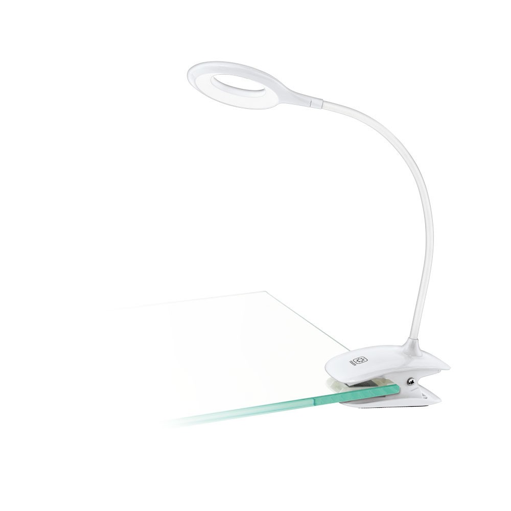 Eglo 97077 "CABADO" Plastik Beyaz Mandallı Dokunmatik Masa/Dolap Lambası