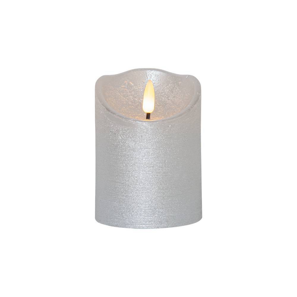 Eglo 411502 "FLAMME RUSTIC" Led Mum Gümüş 10Cm Yüksekliğinde 7,5Cm Çapında