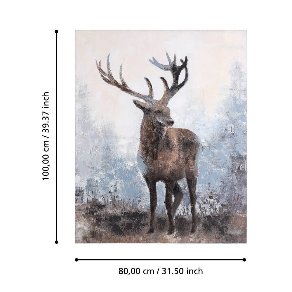Eglo 423161 "IRODO" 100 Cm Yüksekliğinde 80 Cm Uzunluğunda Dekoratif Duvar Tablo Resim