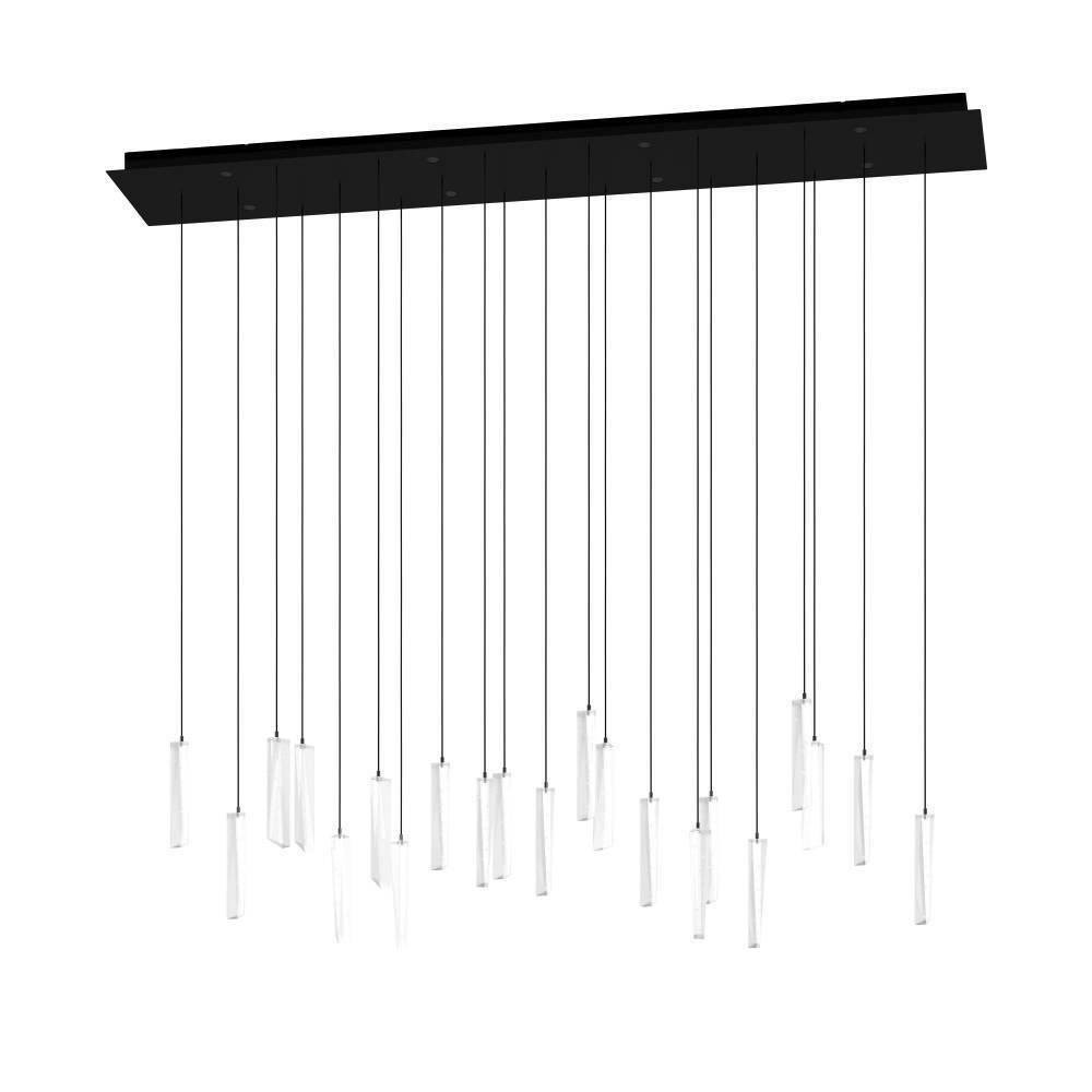 Eglo 390211 "SARDENARA" 110 Cm Yüksekliğinde Çelik Siyah Sarkıt Avize