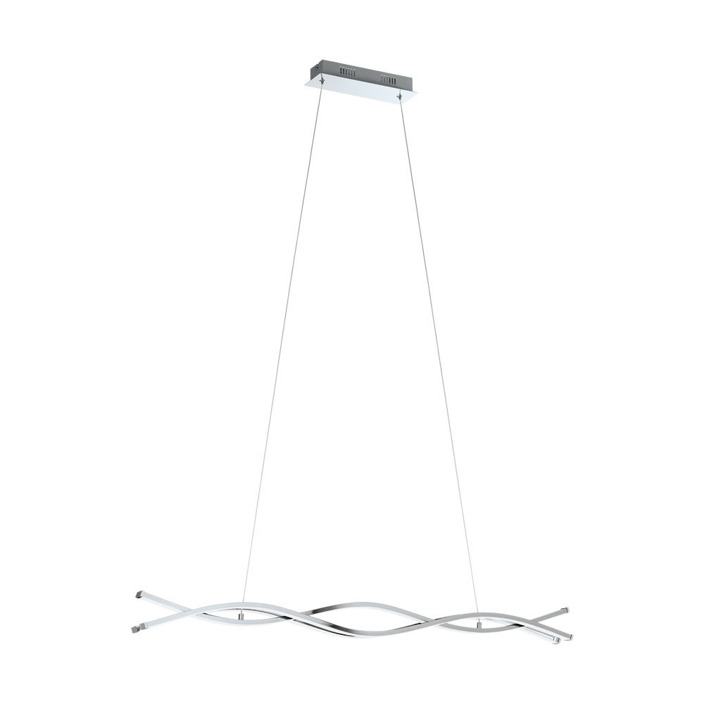 Eglo 96102 "LASANA 2" 100 Cm Uzunluğunda Çelik, Alüminyum Krom Sarkıt Avize
