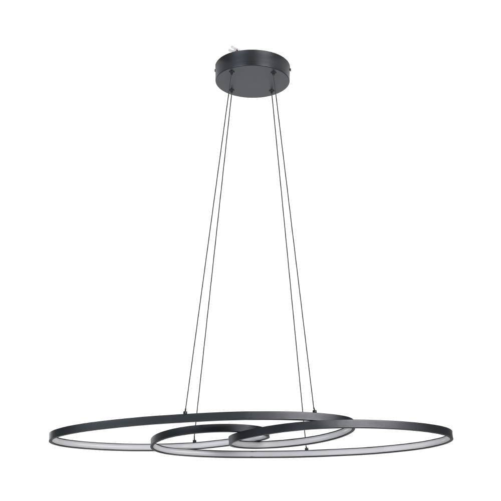 Eglo 900948 "GIANELLA" 120 Cm Yüksekliğinde Alüminyum, Çelik Siyah Sarkıt Avize