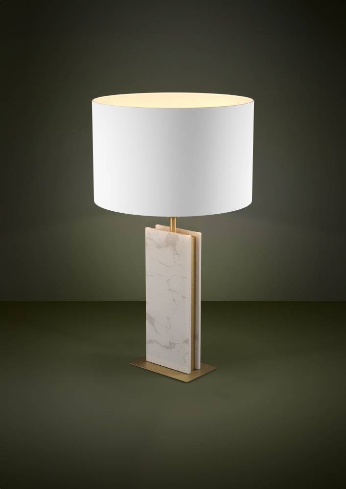 Eglo 390409 "BELESAR" 67 Cm Yüksekliğinde Çelik, Taş Masa Lambası