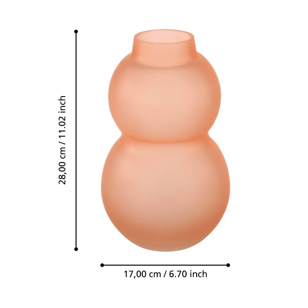 Eglo 421351 "BEVATO" 28 Cm Yüksekliğinde Cam Vazo